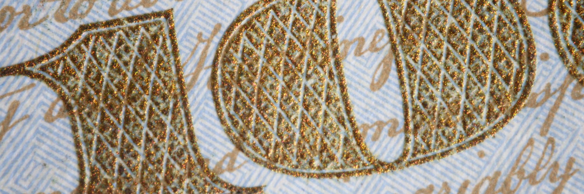 Detailed sampler showing bullion knot textures